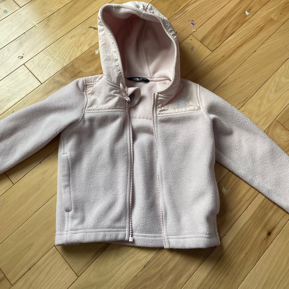 4t north face fleece light pink